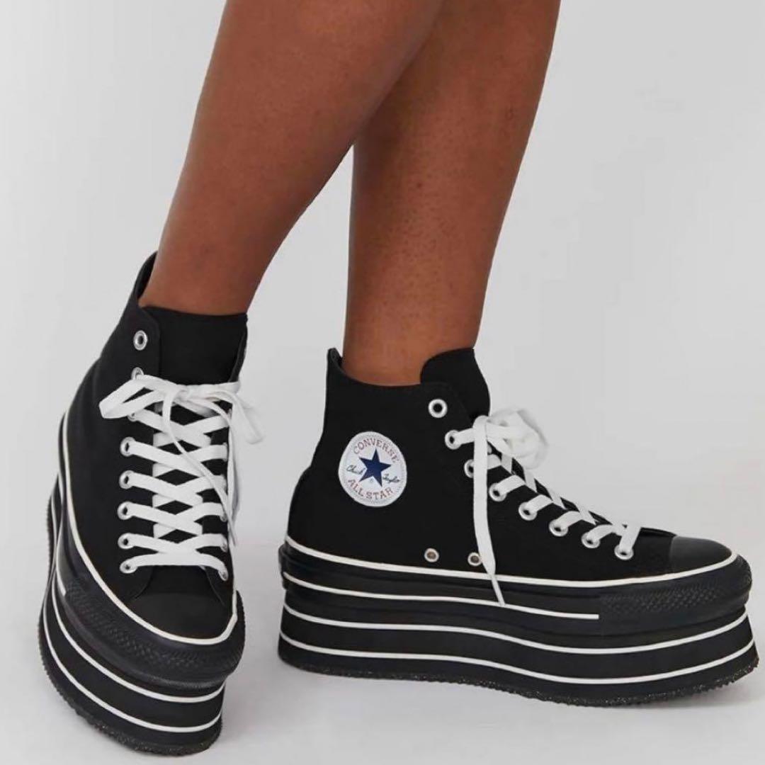 新品✨PAMEO POSE ×コンバース 厚底スニーカー オールスター 24cm