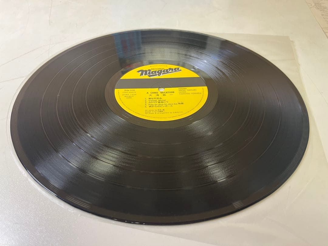 G767 廃盤 大滝詠一 ア・ロング・バケイション 帯付きLPレコード1981年