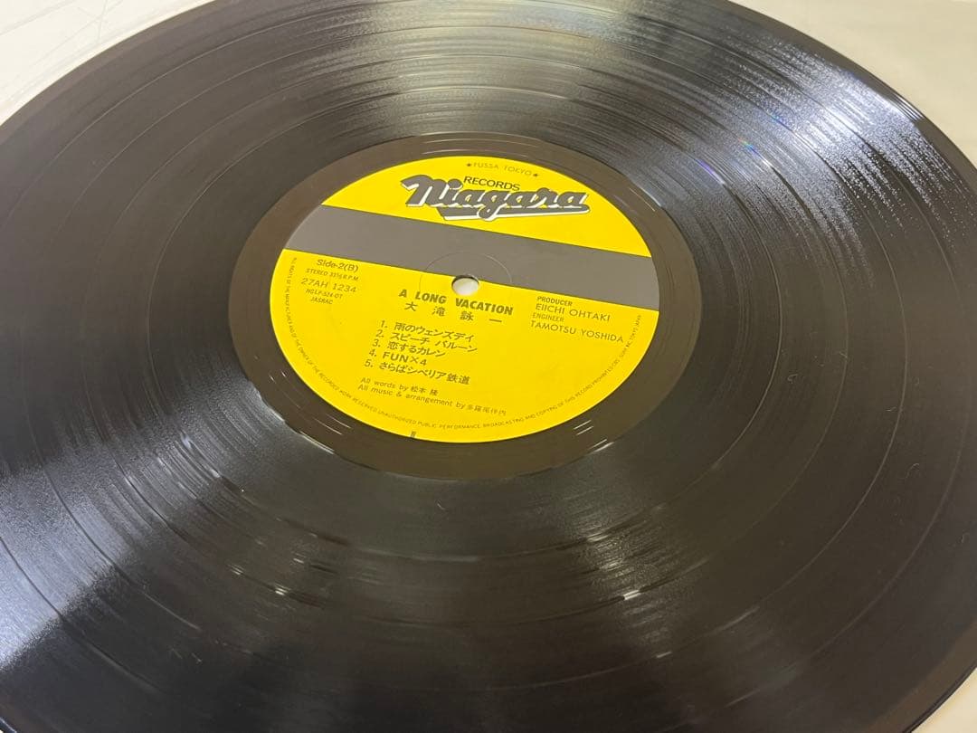 G767 廃盤 大滝詠一 ア・ロング・バケイション 帯付きLPレコード1981年