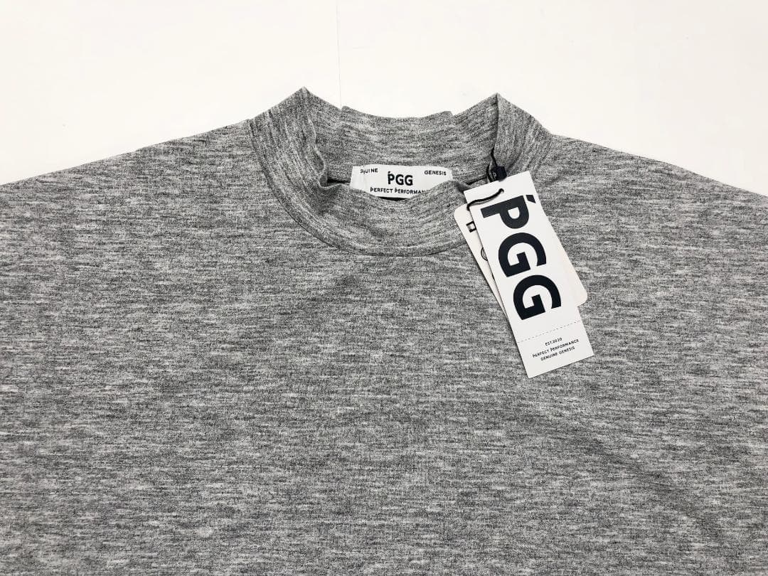 ○★新品未使用　PGG PEARLY GATES　モックネックシャツ　5　グレー