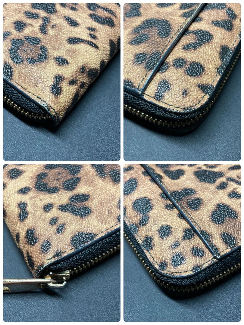 ドルチェ&ガッバーナ　長財布　ラウンドファスナー　ヒョウ柄