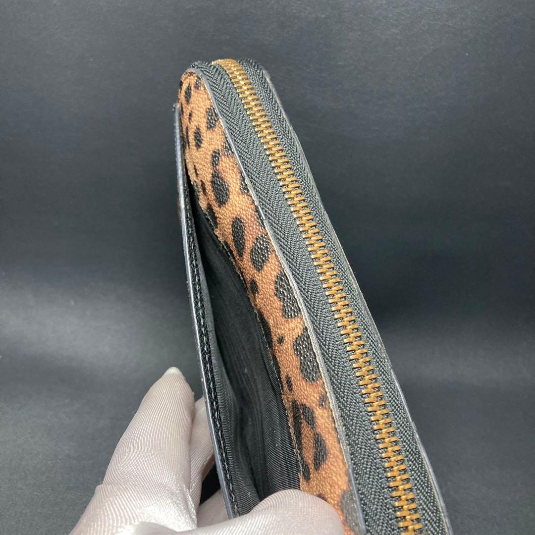 ドルチェ&ガッバーナ　長財布　ラウンドファスナー　ヒョウ柄