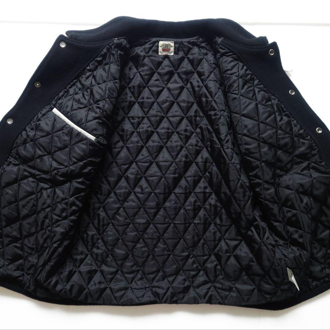 ANOKHA　牛革 レザー 切替 スタジャン　日本製 裏原 archive