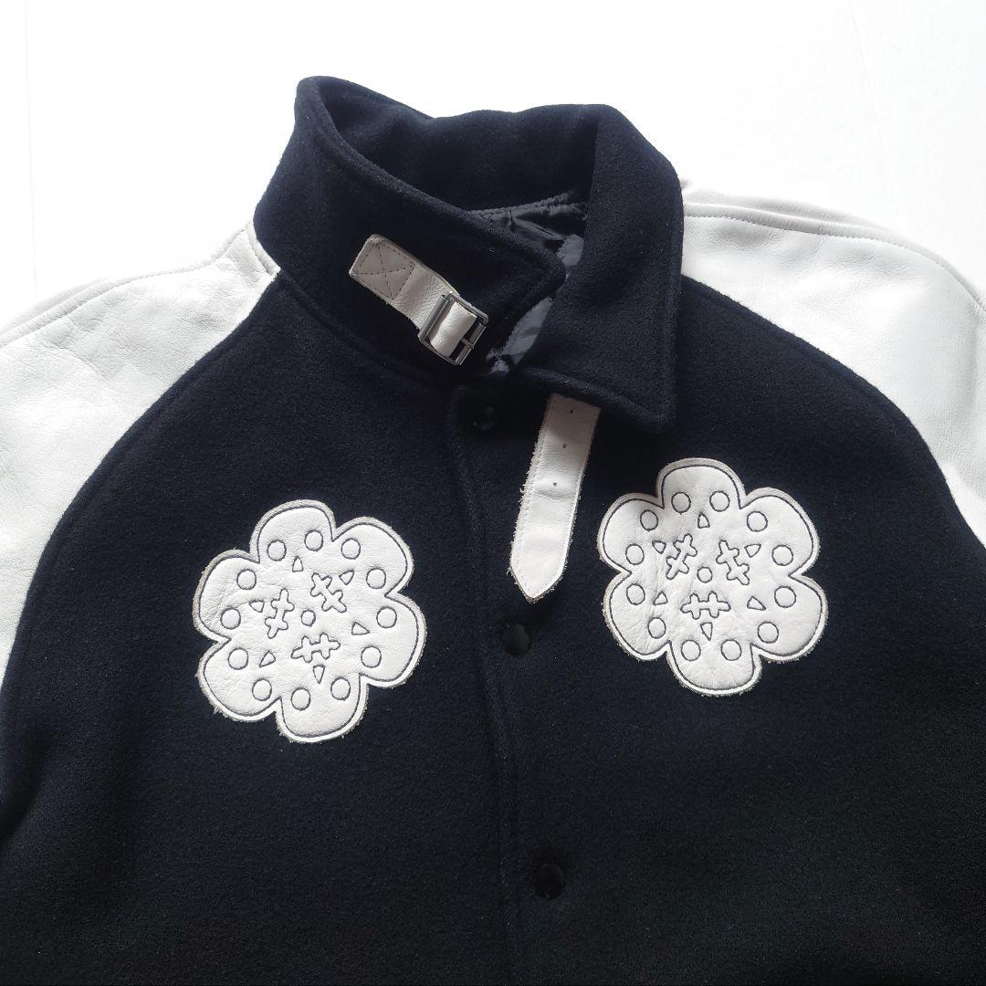 ANOKHA　牛革 レザー 切替 スタジャン　日本製 裏原 archive