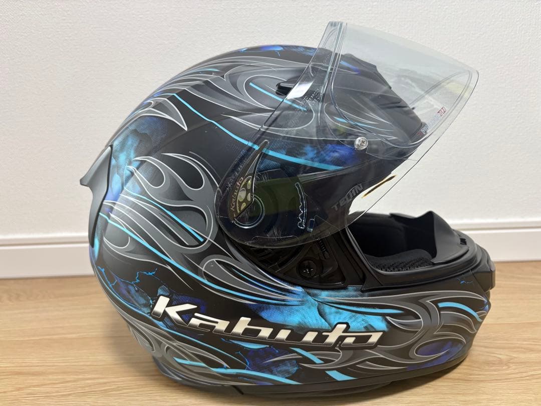 OGKカブト SHUMA シューマ フルフェイス M帽体ブルーミラー新品有 美品