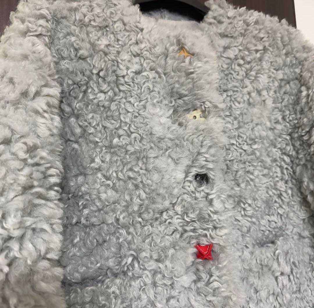 Fano Studiosカラフルボタン　ノーカラーボアショートコート　美品　M