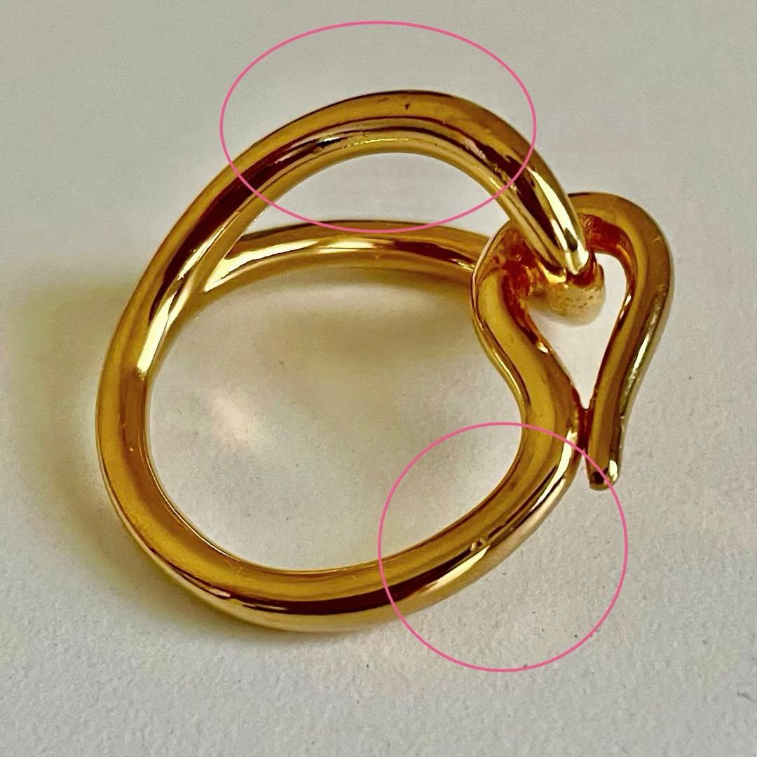 HERMES エルメス　スカーフリング　ジャンボ　ゴールド