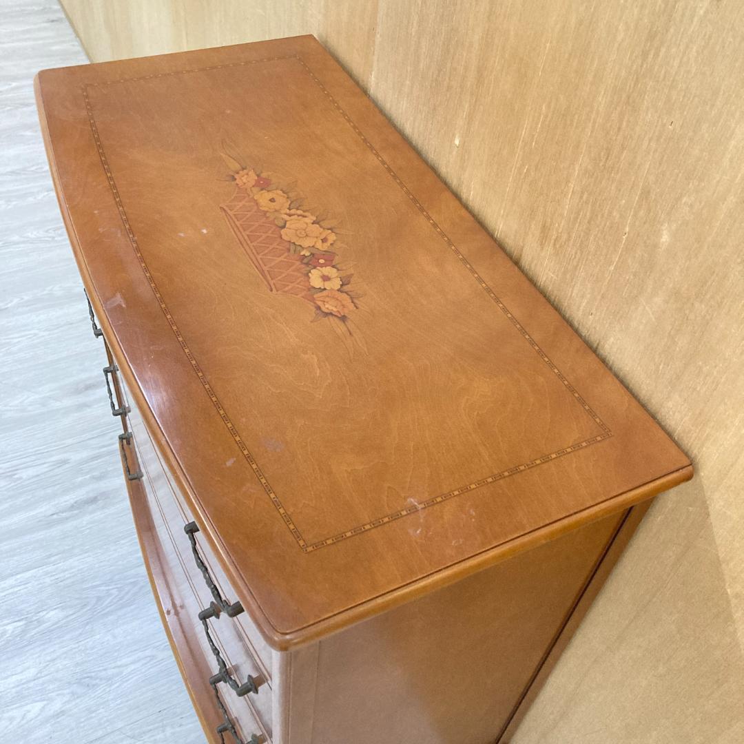 アンティーク　猫脚　4段チェスト　イタリア　クラシック