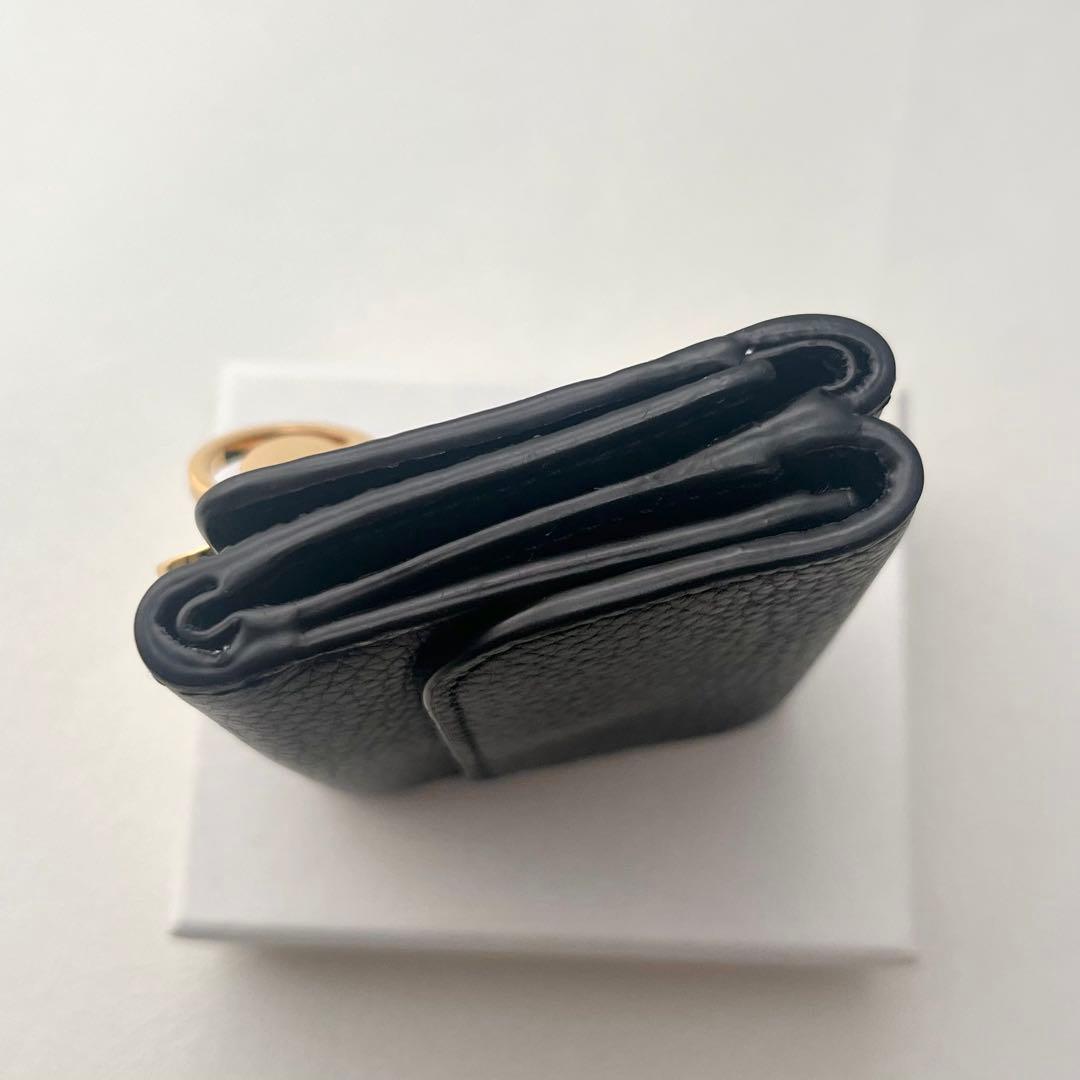 【美品】Chloé アルファベット ミニ財布 ブラック 箱付　0128-③