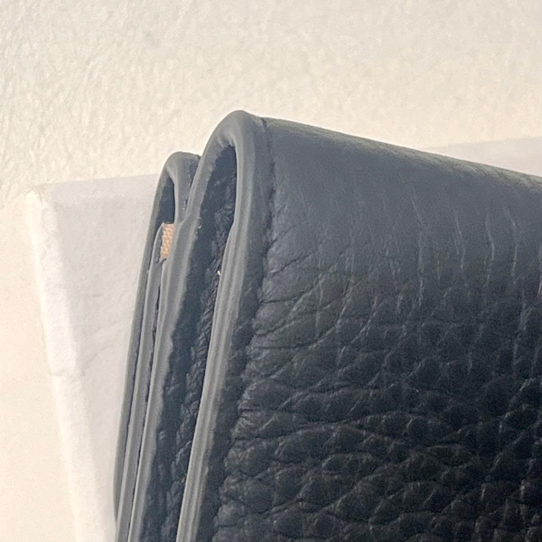 【美品】Chloé アルファベット ミニ財布 ブラック 箱付　0128-③