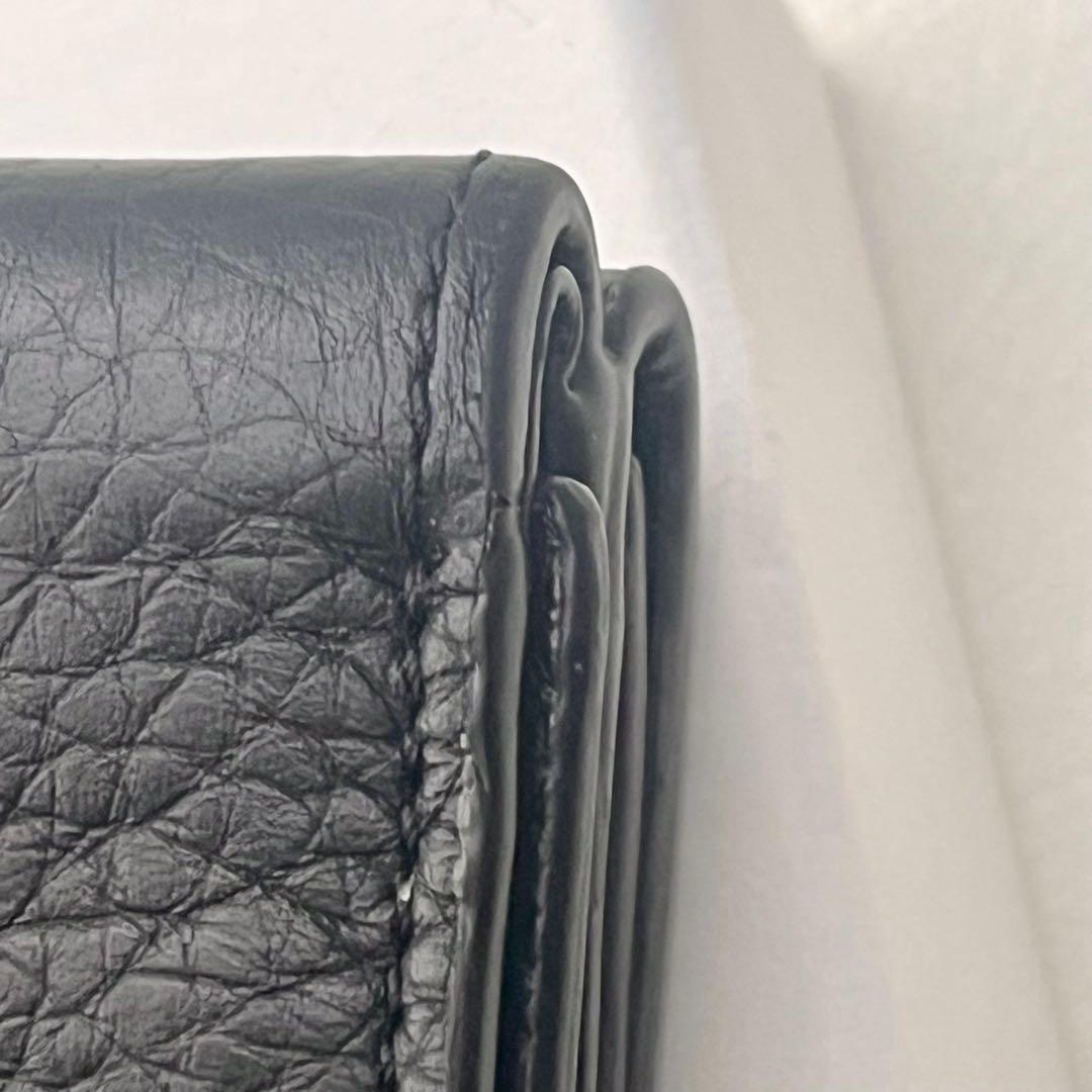 【美品】Chloé アルファベット ミニ財布 ブラック 箱付　0128-③