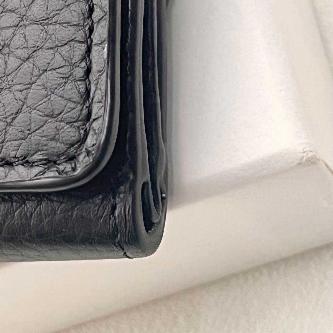 【美品】Chloé アルファベット ミニ財布 ブラック 箱付　0128-③