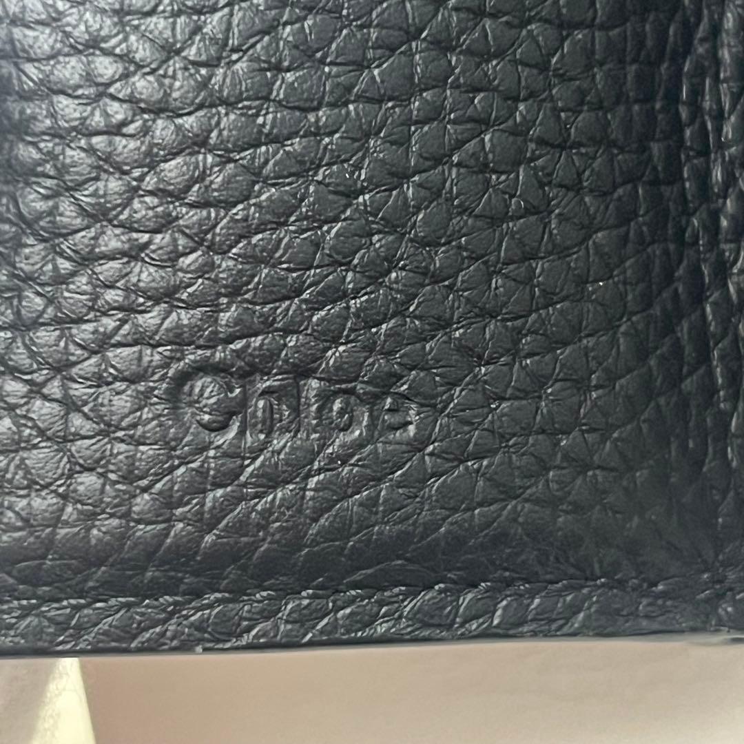 【美品】Chloé アルファベット ミニ財布 ブラック 箱付　0128-③