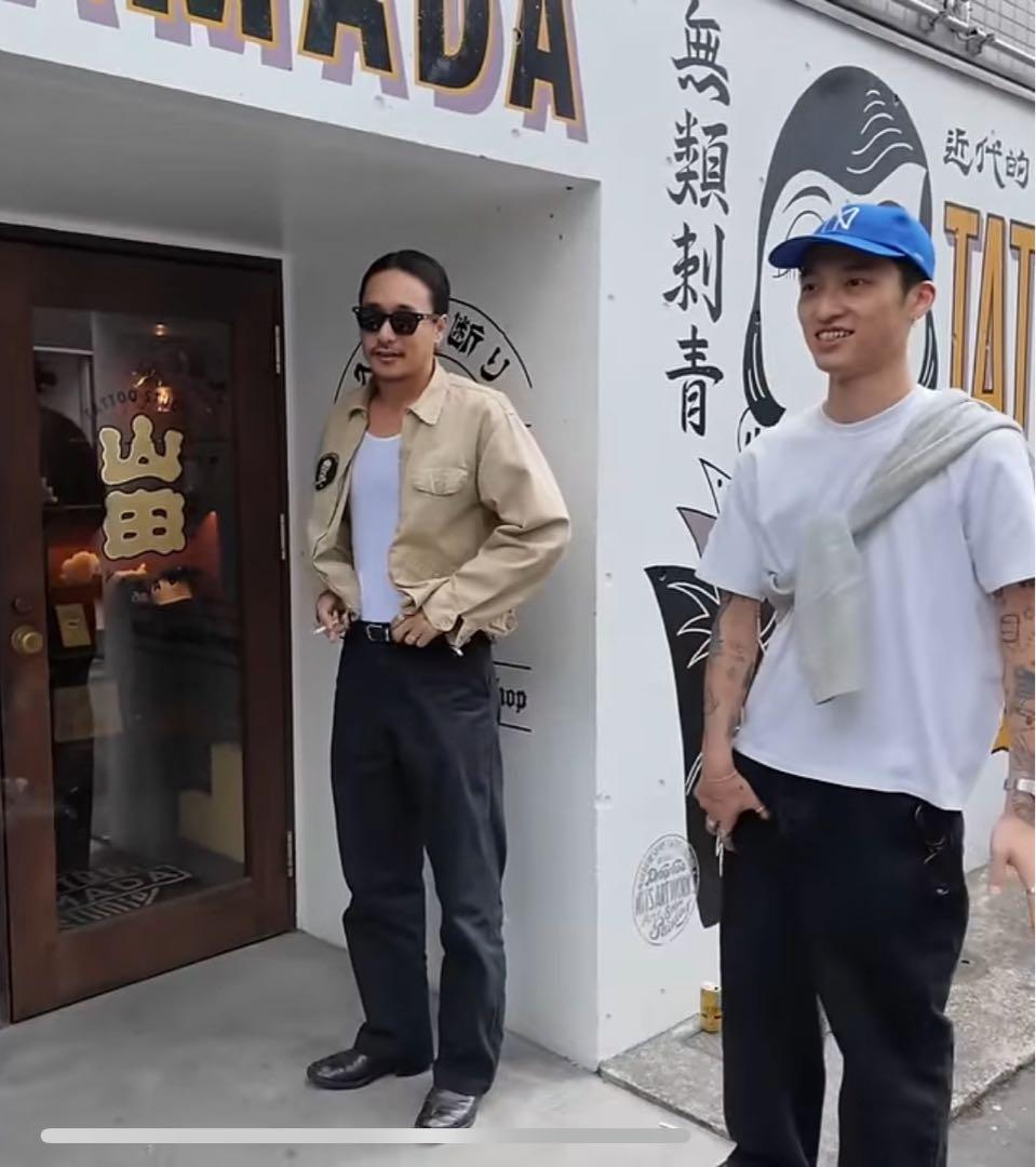 UNIVERSALOVERALL×TSY ワークパンツ　ブラック