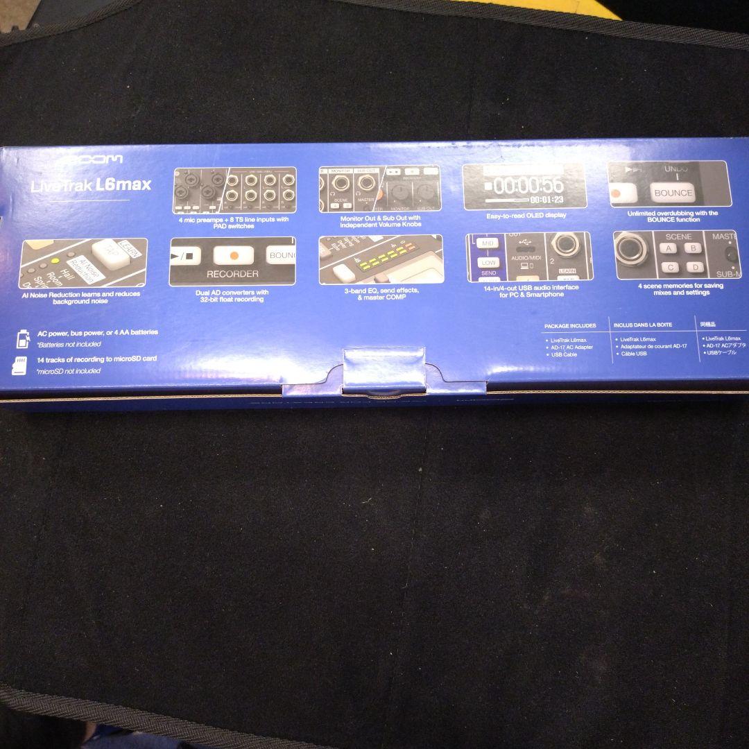 新品 Zoom『LiveTrak L6max』ミキサーレコーダー