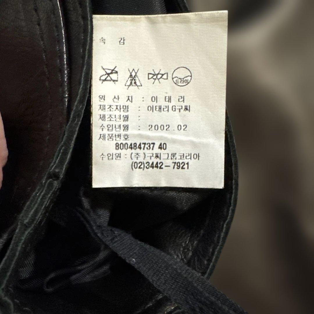 GUCCI レザー タイトスカート 40サイズ 黒