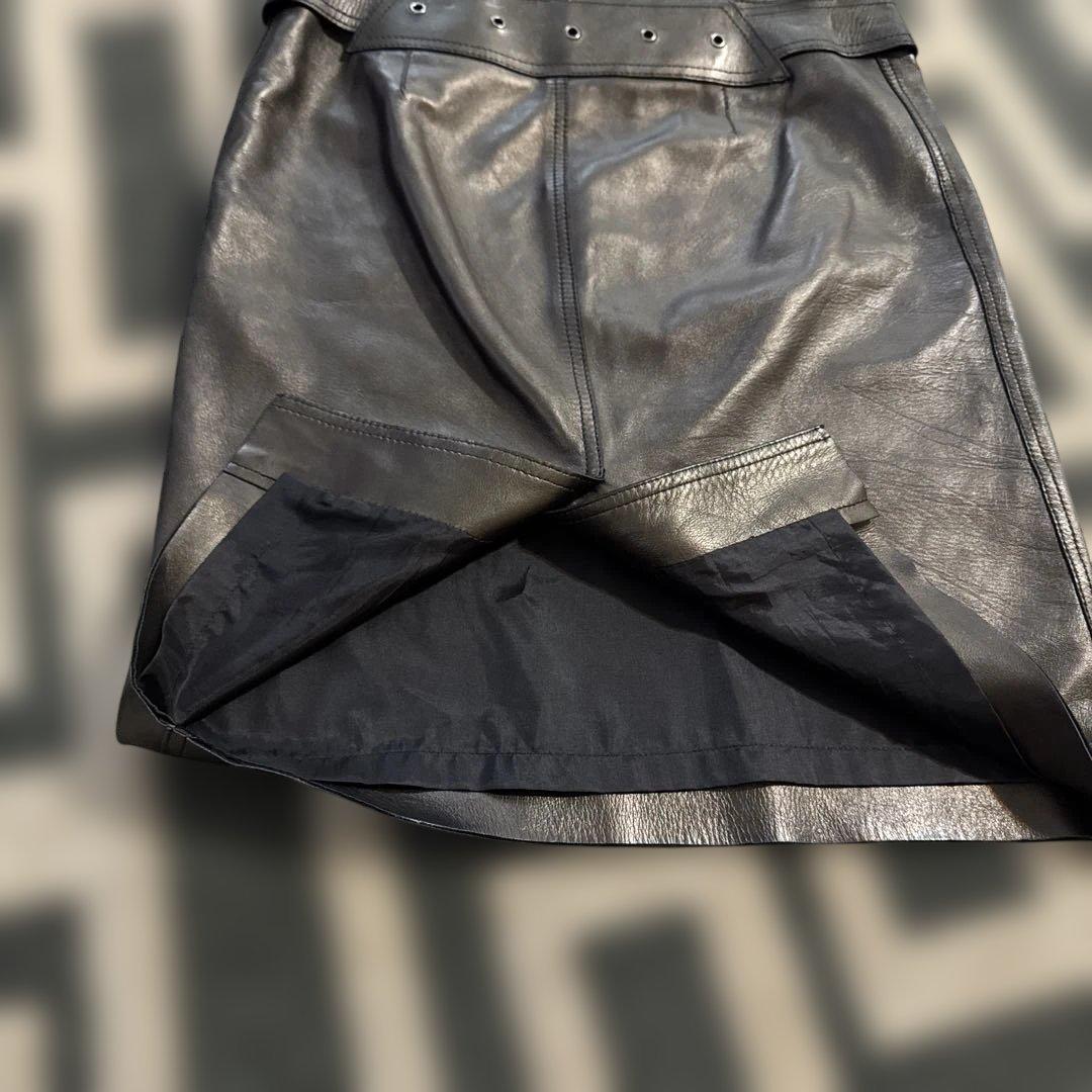 GUCCI レザー タイトスカート 40サイズ 黒
