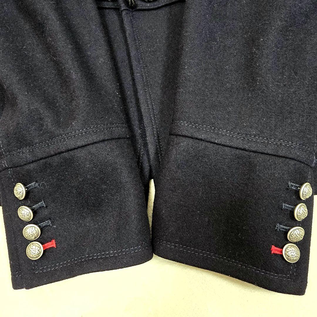 ラブレス ナポレオンコート カシミヤ ダッフルコート 銀ボタン フード 黒 S