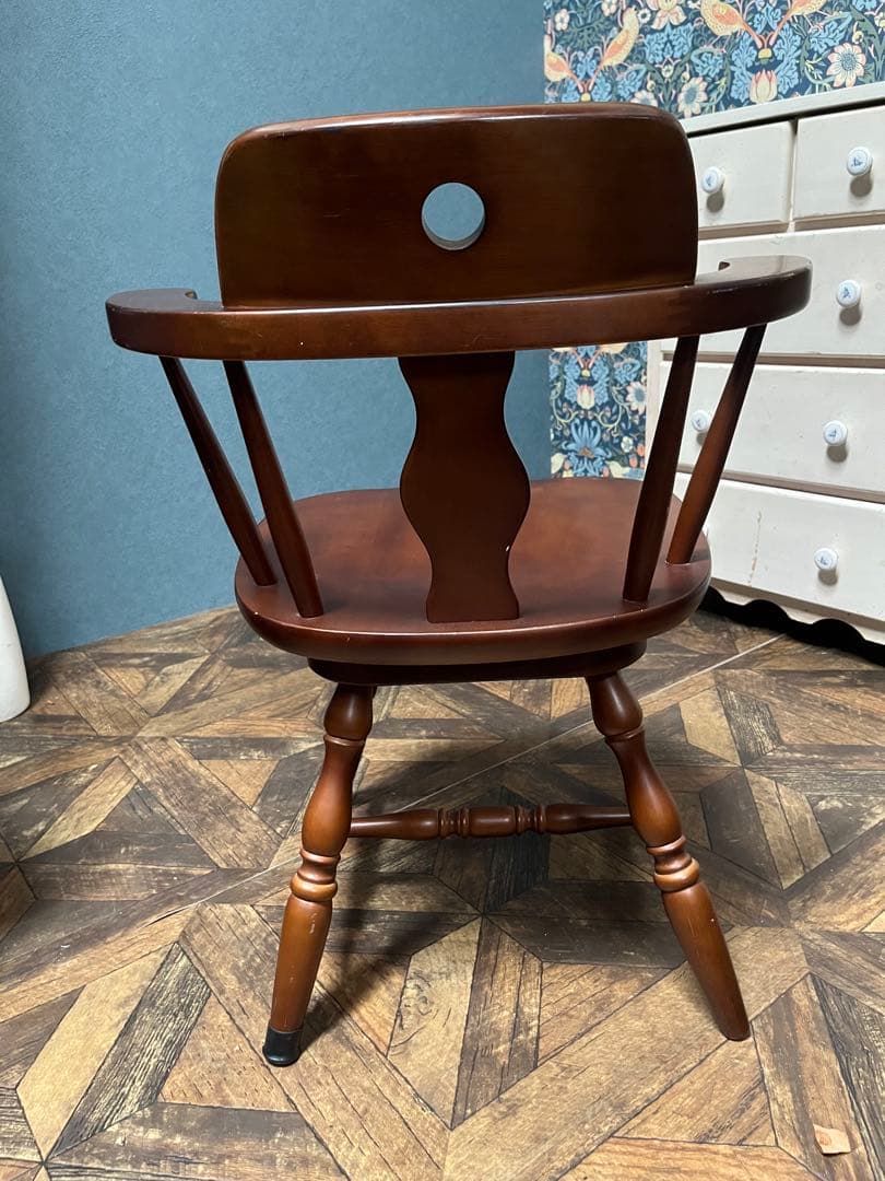 かめちゃん＊ダイニングチェア 回転椅子 ウィンザーチェア インテリア