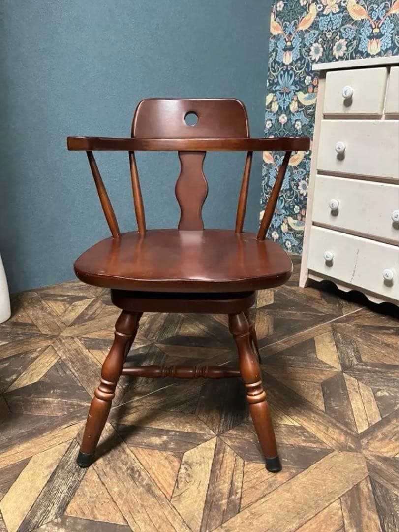 かめちゃん＊ダイニングチェア 回転椅子 ウィンザーチェア インテリア