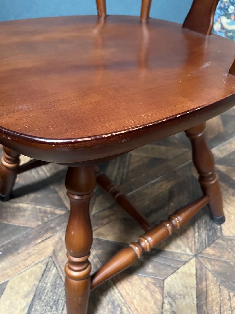 かめちゃん＊ダイニングチェア 回転椅子 ウィンザーチェア インテリア