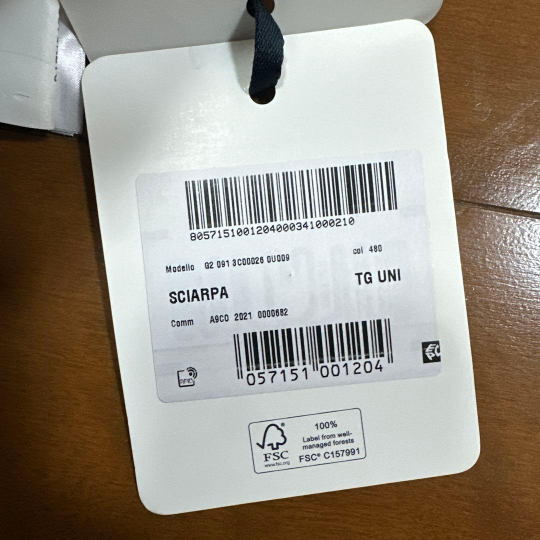 茶*ー様 MONCLER チェック柄マフラー