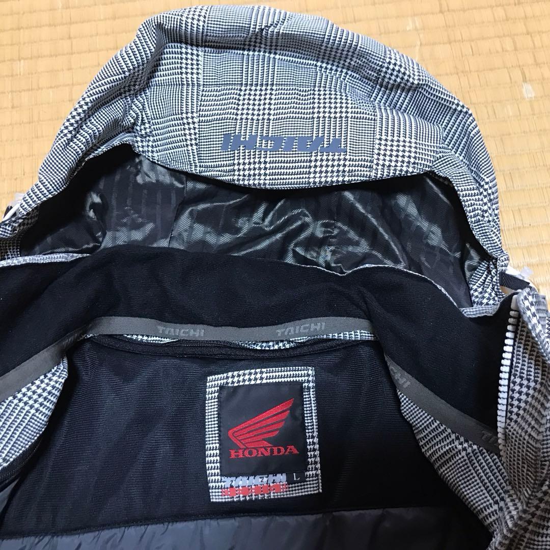 ホンダ チェック柄ジャケット ダウンライナー付き