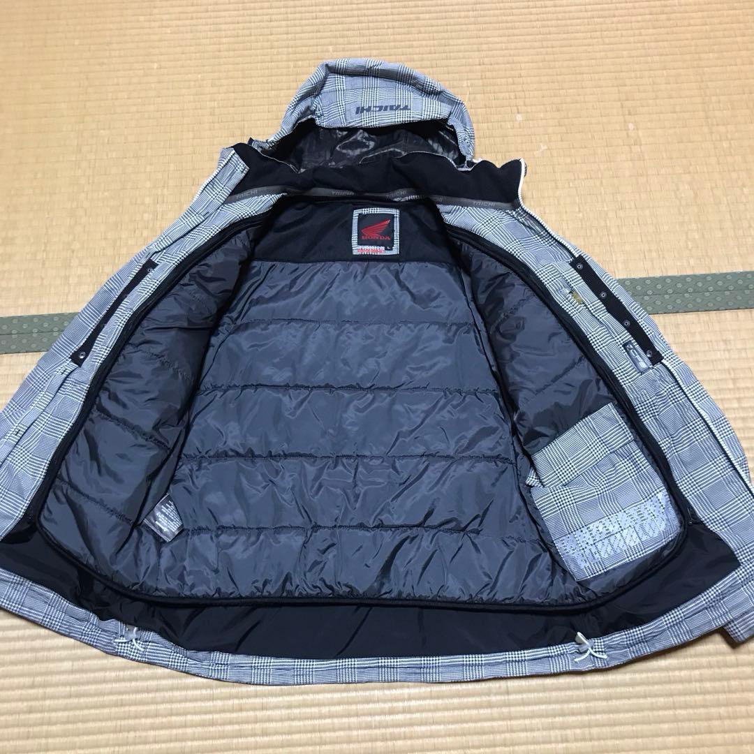 ホンダ チェック柄ジャケット ダウンライナー付き