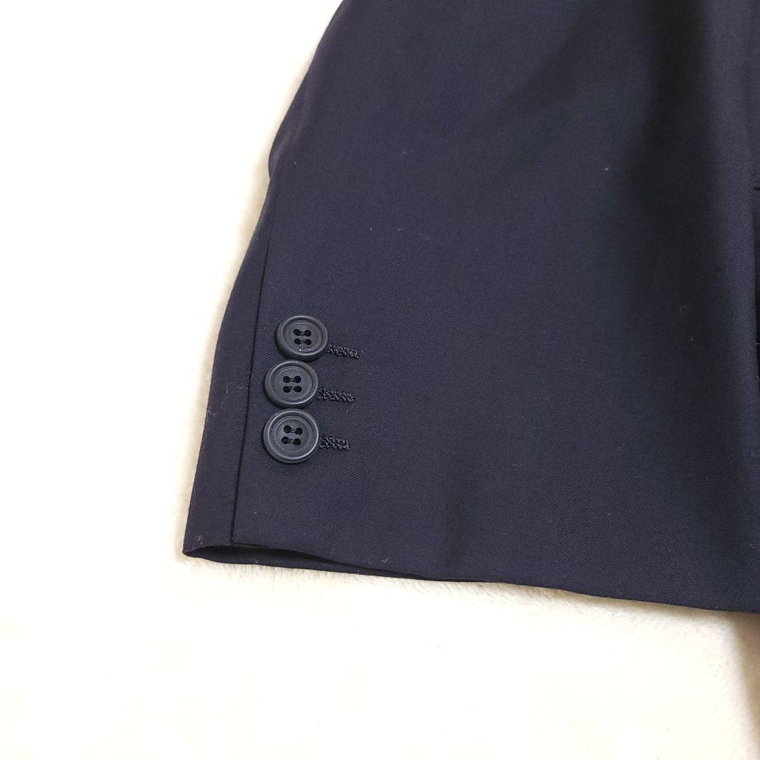 英國屋 Reid&Taylor 3ピース スーツ 紺 シルク裏地 高級 訳あり