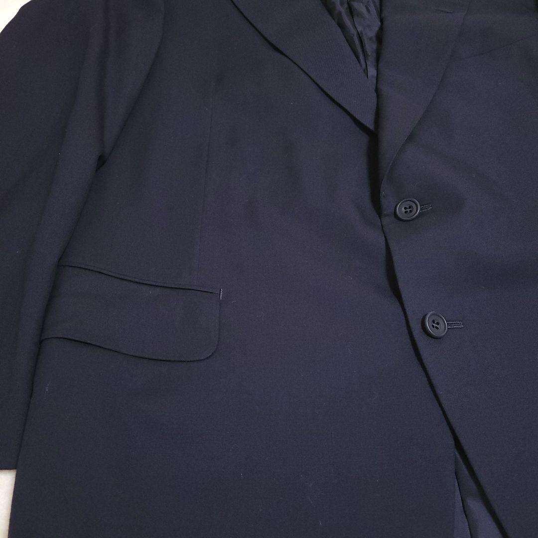 英國屋 Reid&Taylor 3ピース スーツ 紺 シルク裏地 高級 訳あり