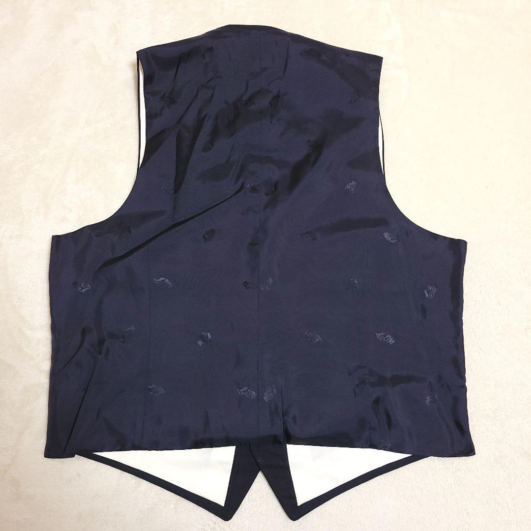 英國屋 Reid&Taylor 3ピース スーツ 紺 シルク裏地 高級 訳あり