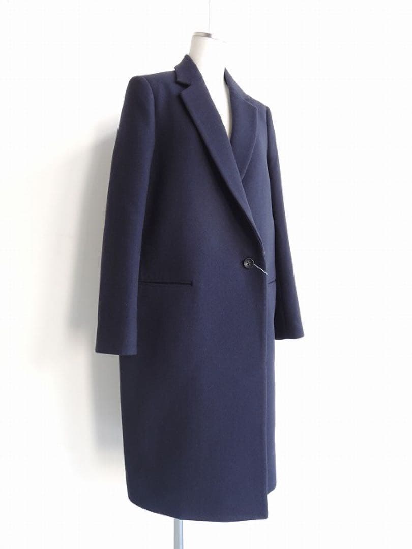 【美品】CINOH チノ　チェスターコート　ネイビー　38