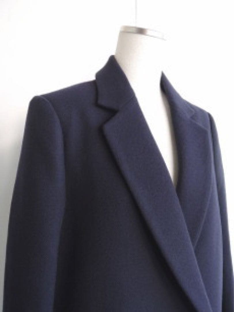 【美品】CINOH チノ　チェスターコート　ネイビー　38