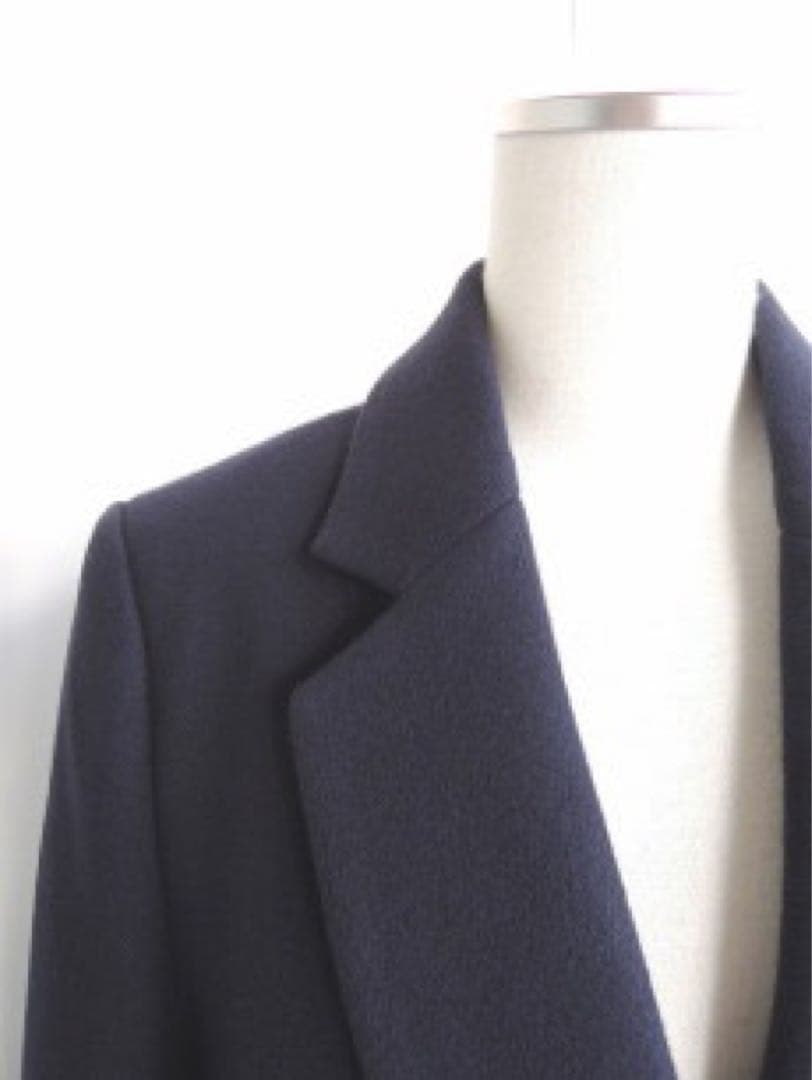 【美品】CINOH チノ　チェスターコート　ネイビー　38