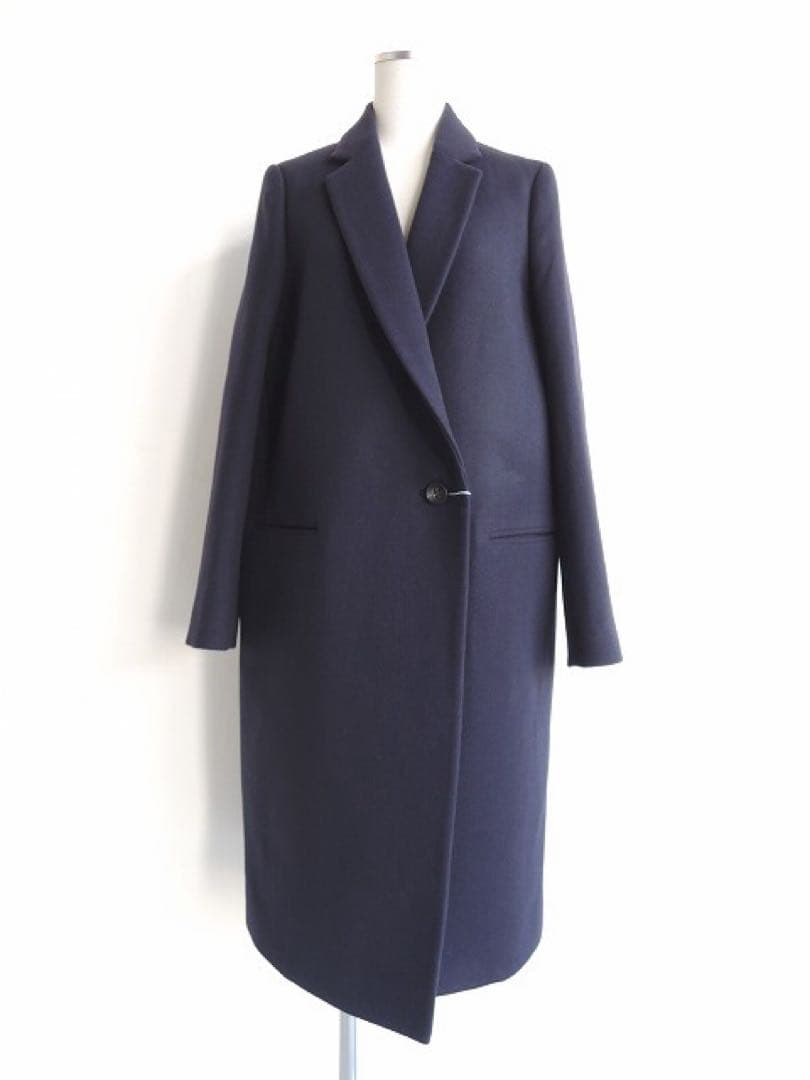 【美品】CINOH チノ　チェスターコート　ネイビー　38