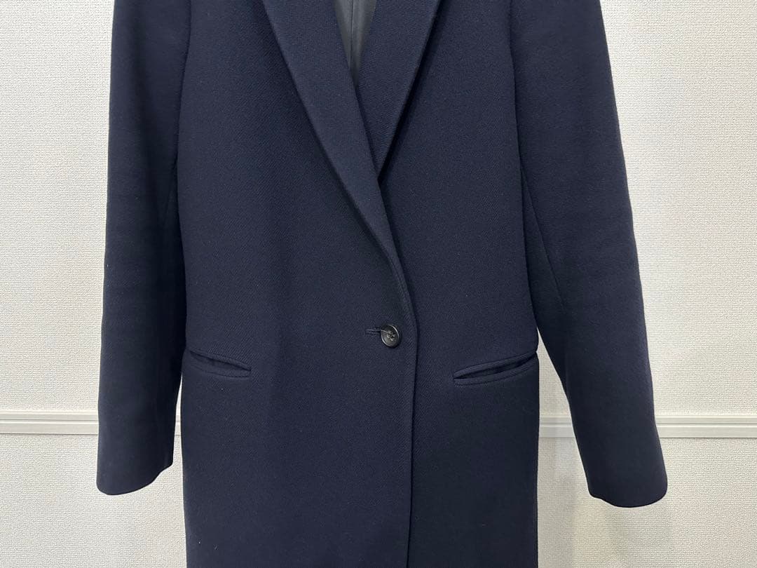 【美品】CINOH チノ　チェスターコート　ネイビー　38