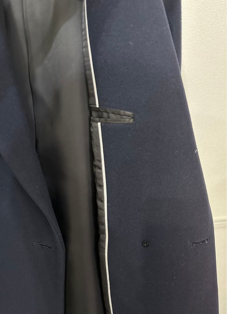 【美品】CINOH チノ　チェスターコート　ネイビー　38