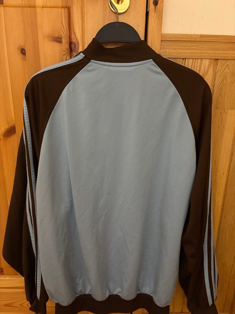 adidas ジャージ M ライトブルー/ブラウン