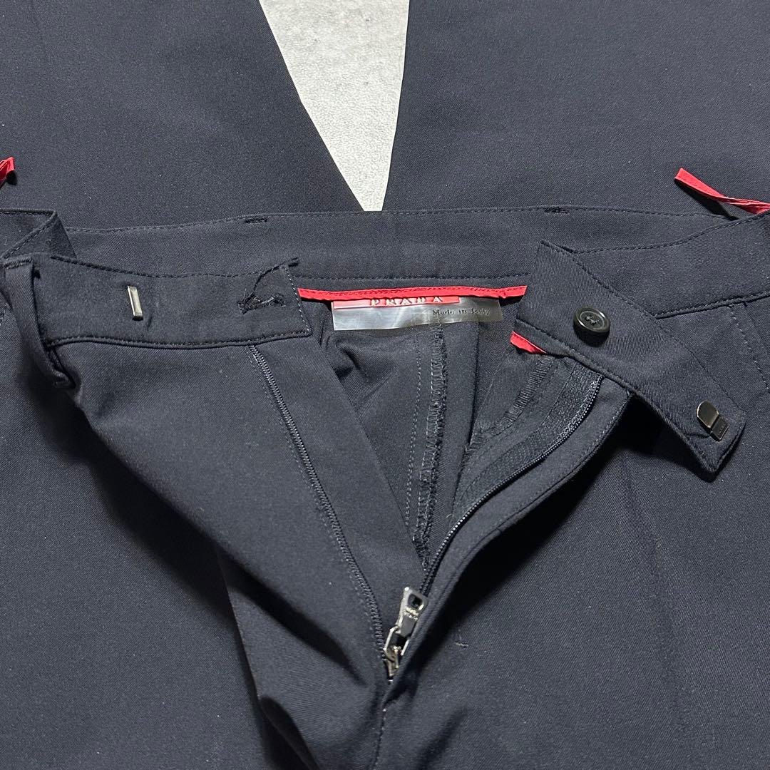 PRADA ブラック スラックス ストレッチ 50 archive