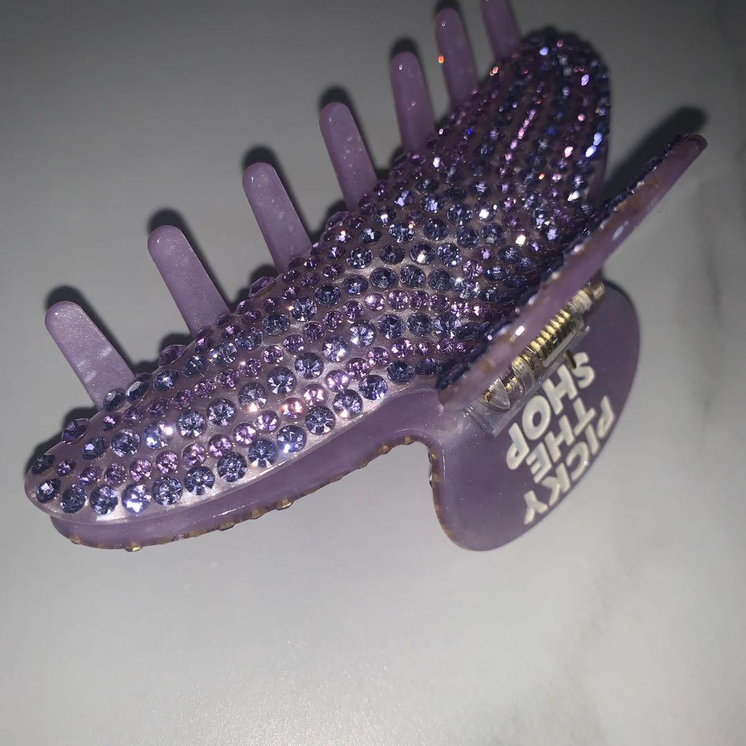 美品　PICKY THE SHOP ラインストーン　ヘアクリップ　SHIMA