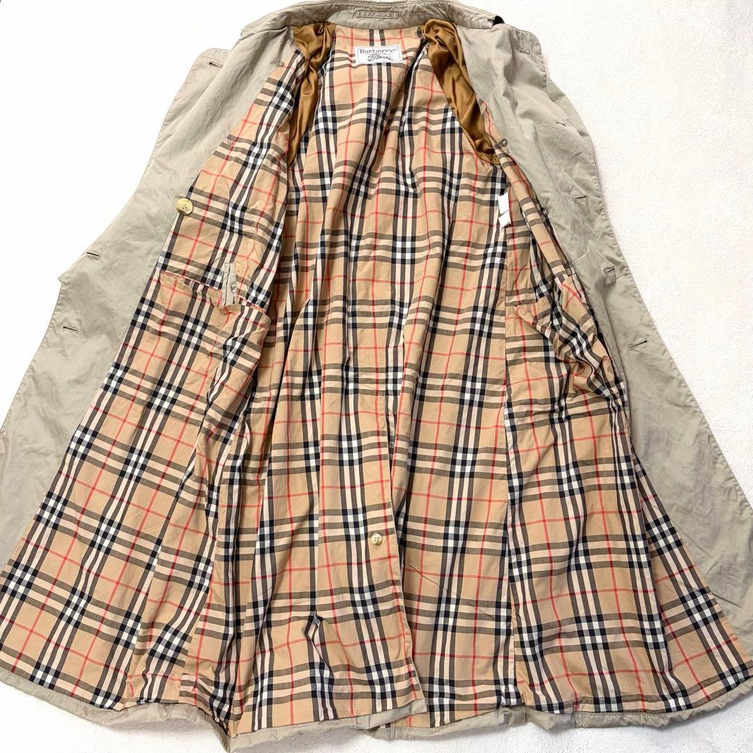 【人気】Burberrys トレンチコート ノバチェック M相当 ベルト付き