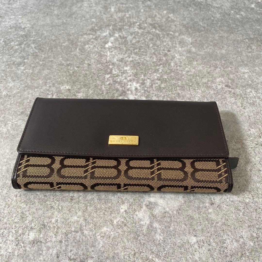 新品未使用　バレンシアガ　長財布　BBロゴ　モノグラム　キャンバス　レザー