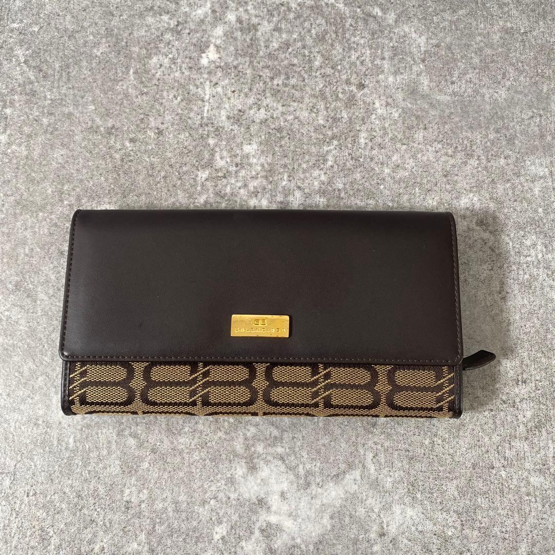 新品未使用　バレンシアガ　長財布　BBロゴ　モノグラム　キャンバス　レザー