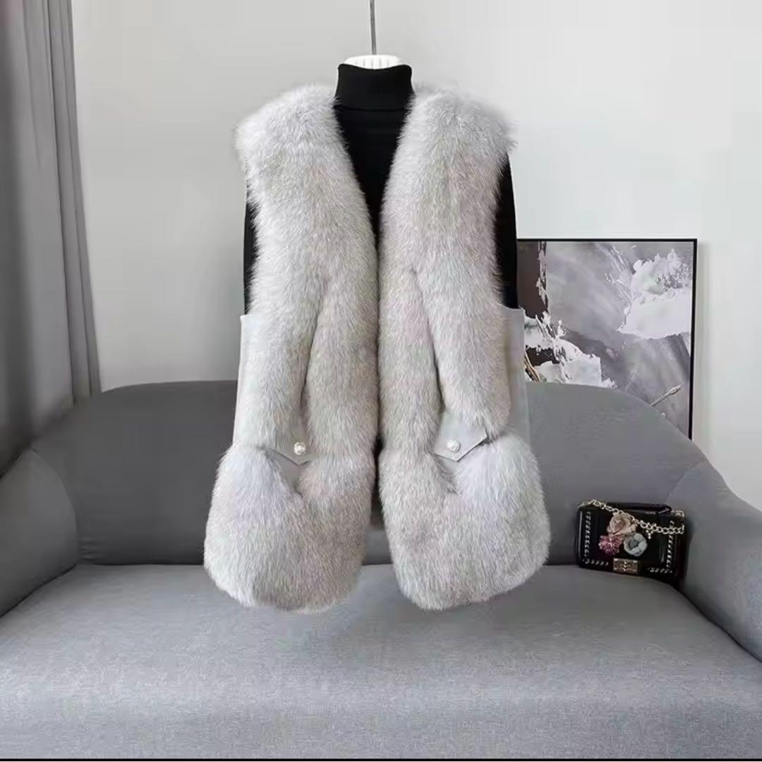 フォックス　ファー　ベスト