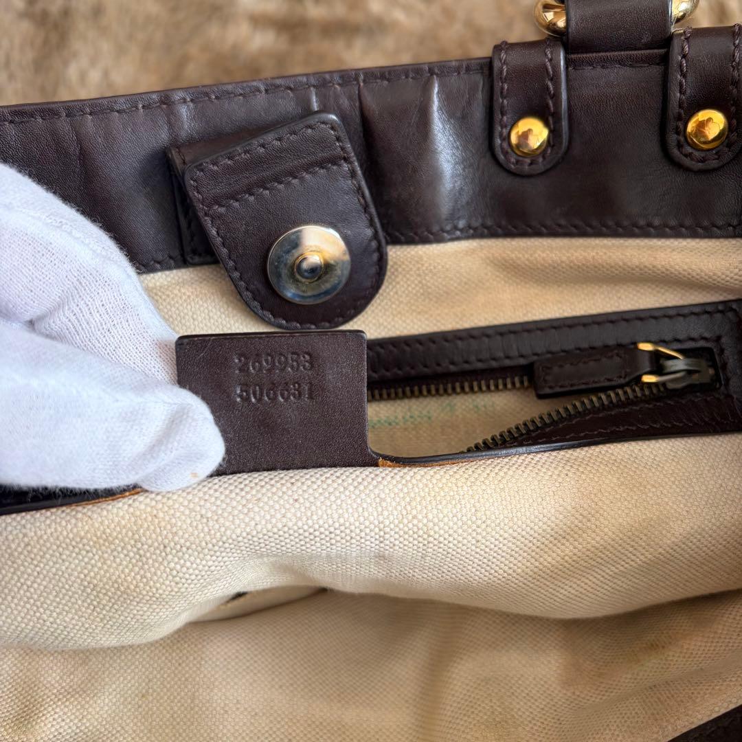 Gucci GGパターン キャンバスショルダーバッグトートバッグ バック　鞄