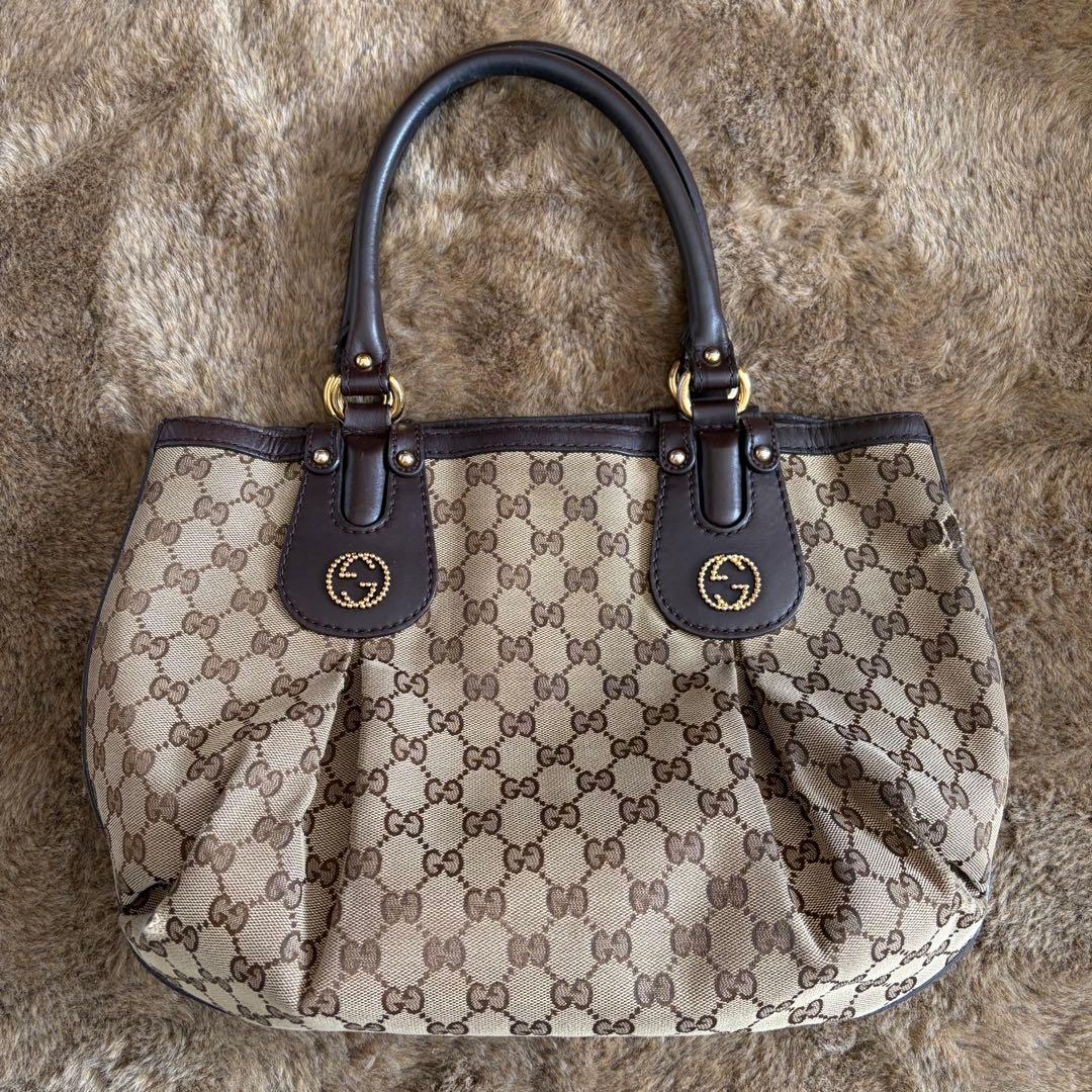 Gucci GGパターン キャンバスショルダーバッグトートバッグ バック　鞄