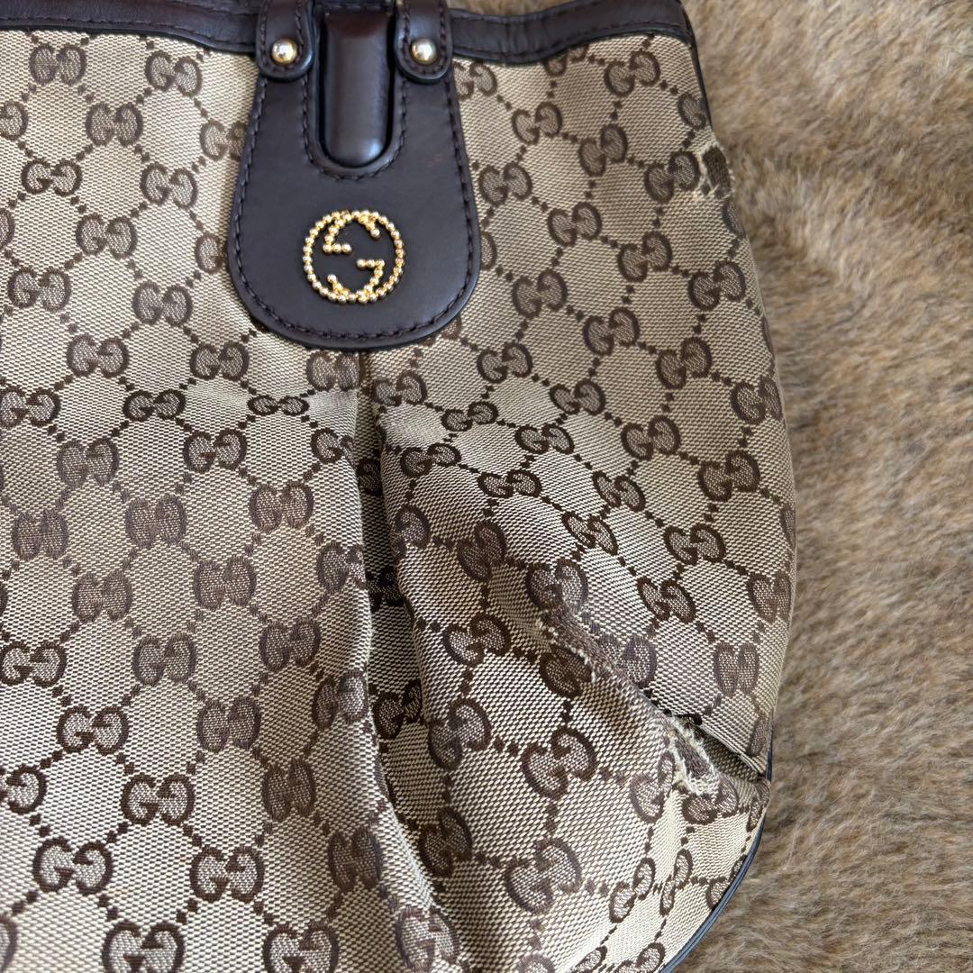 Gucci GGパターン キャンバスショルダーバッグトートバッグ バック　鞄