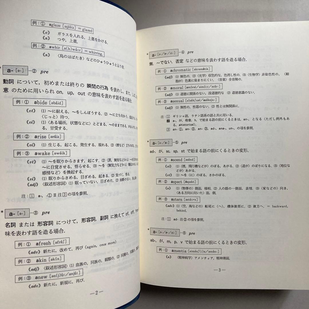接頭辞・接尾辞・連結形　英和辞典　田岡喜作　　1997年　西日本放送　匿名配送