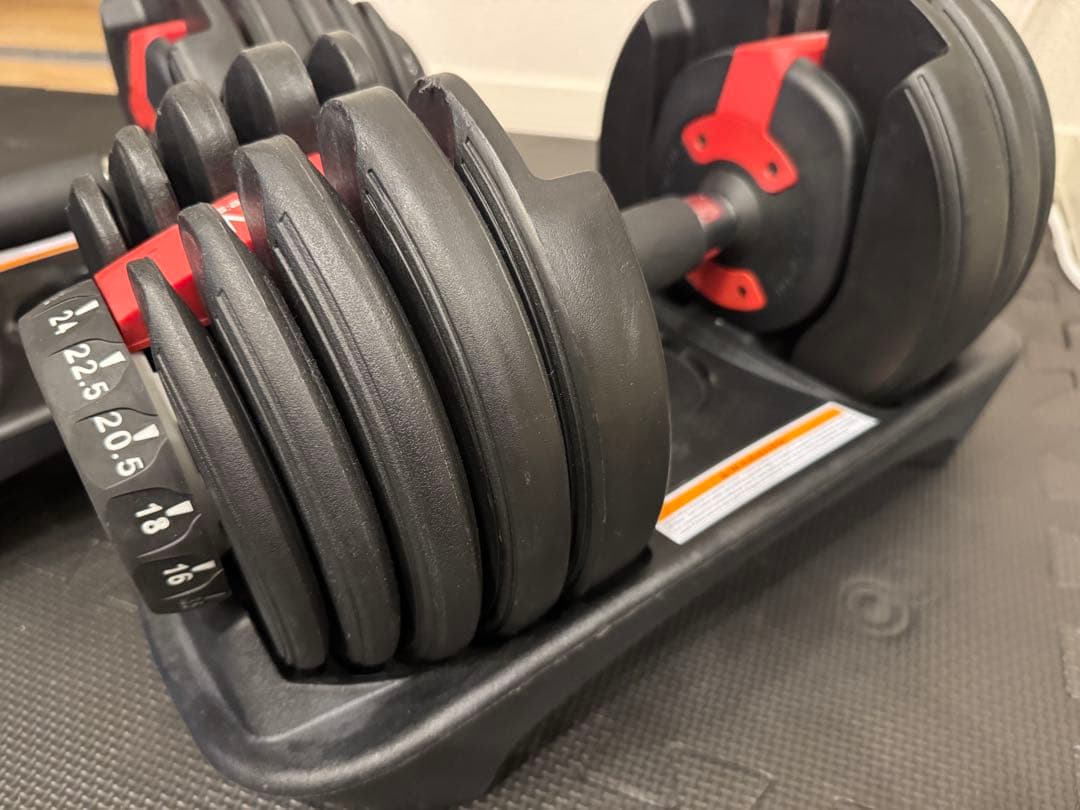 BARNINGS ダイヤル式調整ダンベル 可変式ダンベル 24kg