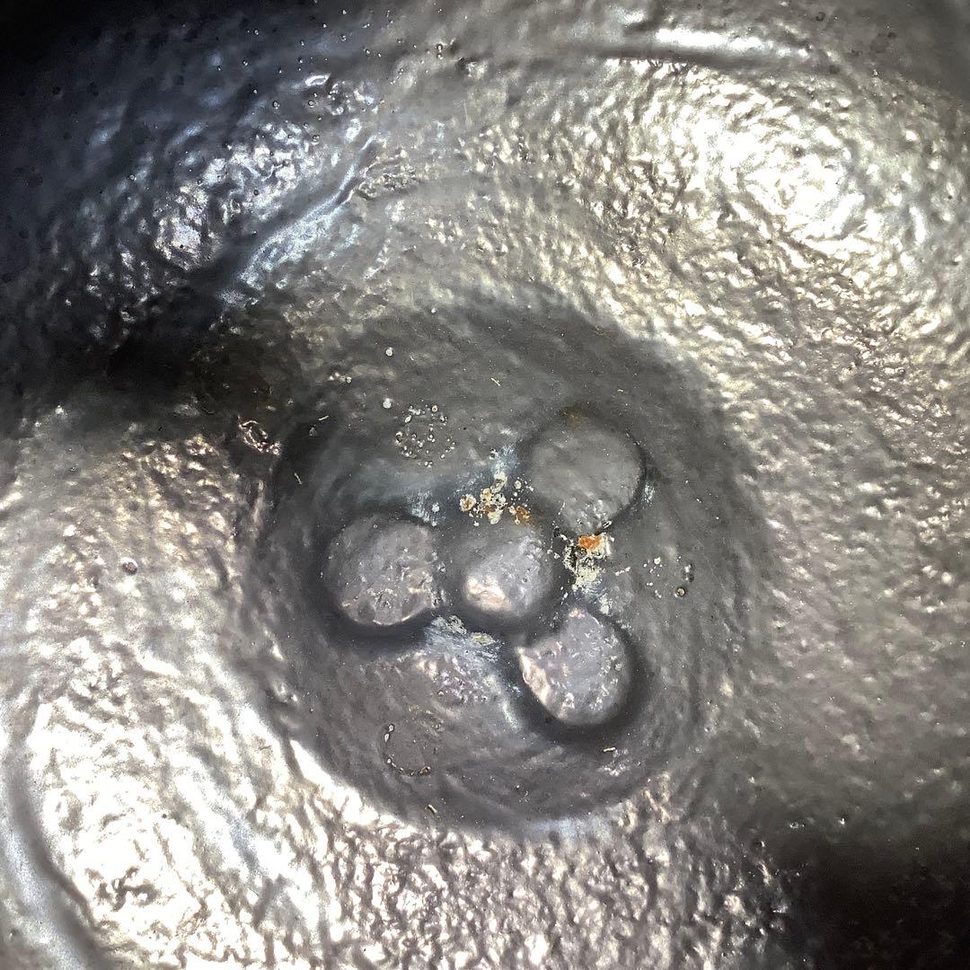 唐松地文　肩衝釜　釜師　佐藤清光　茶道具　送料無料